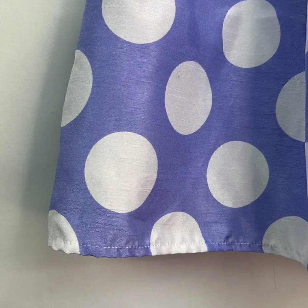 Rare Editions Purple and White polka dot Party Dress